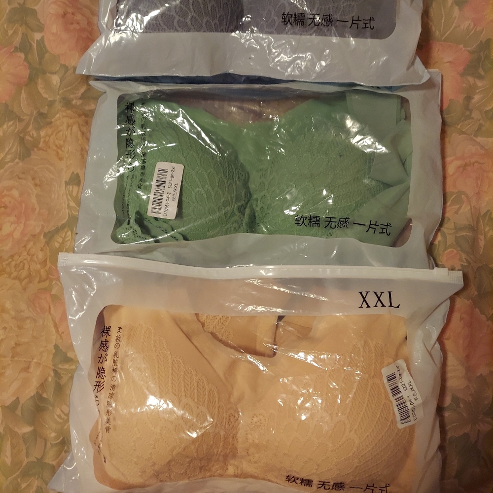 Soft Padded Comfy Pull on Bras XXL
